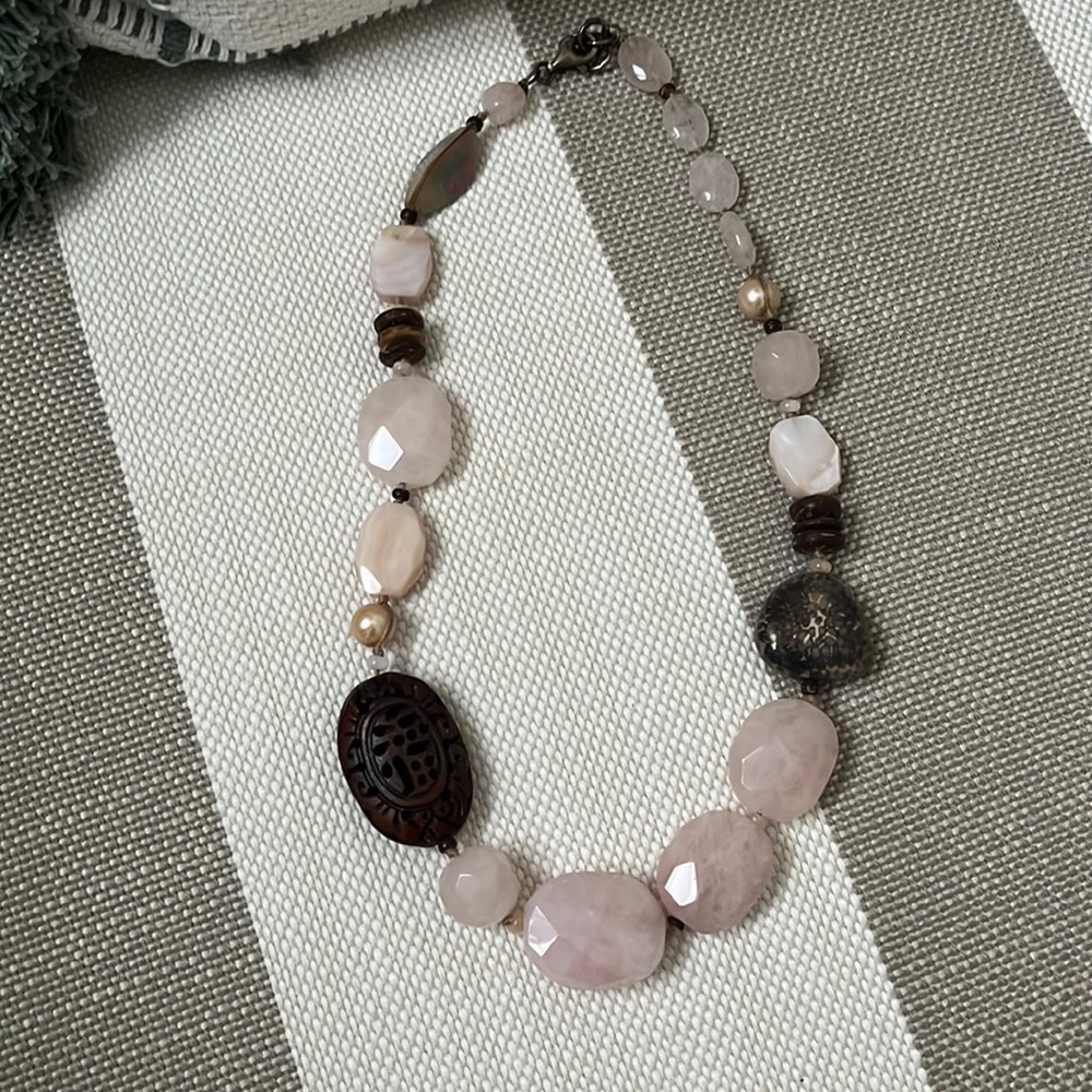 Silpada pink and brown necklace